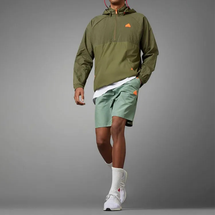 Adidas Casual Shorts Men Olive Green-7