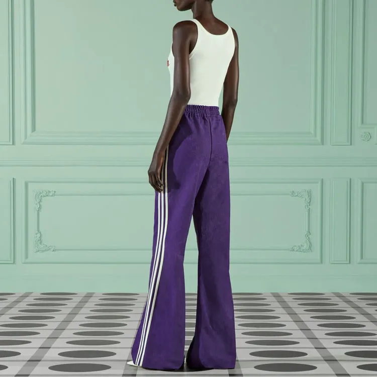 GUCCI x Adidas Originals SS23 Casual Pants Women's Purple-2