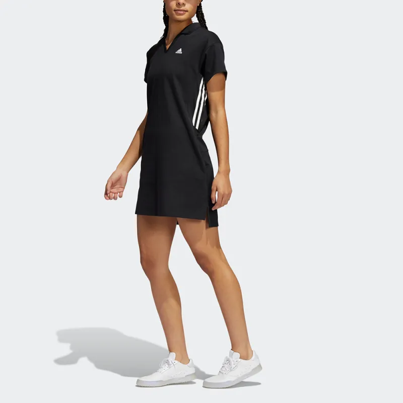 Adidas Short Sleeved Dress Women's Black-4