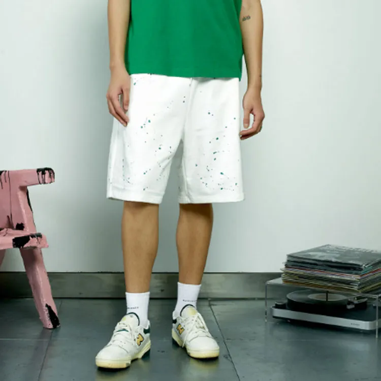 Randomevent Casual Shorts Men White-2