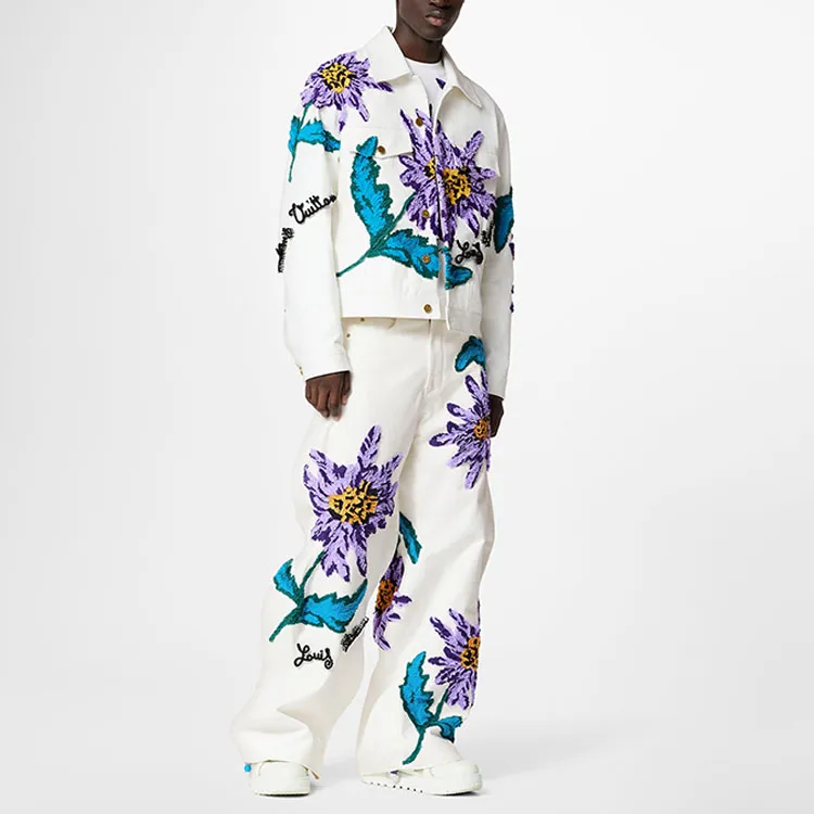 LOUIS VUITTON SS23 Denim Jacket Men's White-3