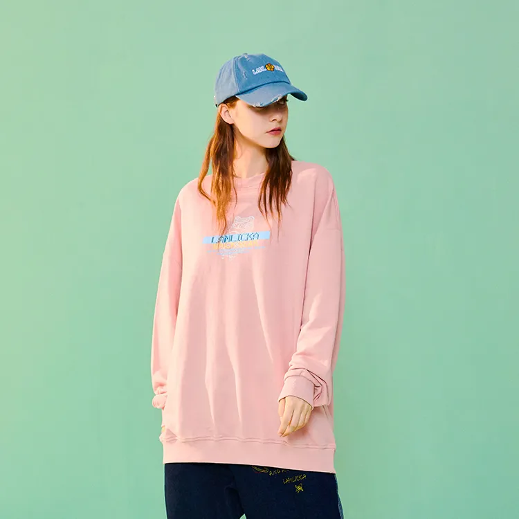 LAMLICKA Crew Neck Loose Fit Regular Sweatshirt Unisex-2