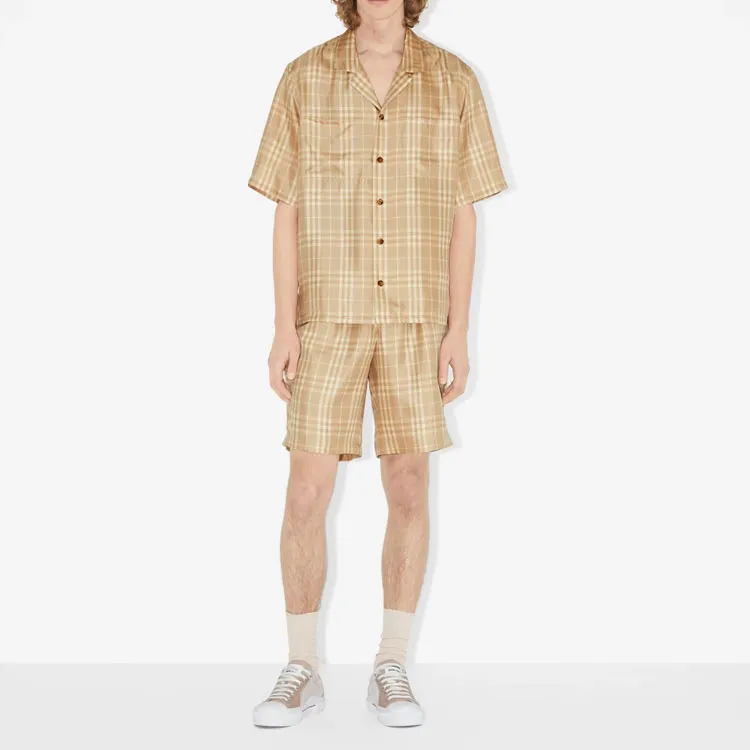 Burberry SS23 Casual Shorts Men's Soft Yellow Umber-1