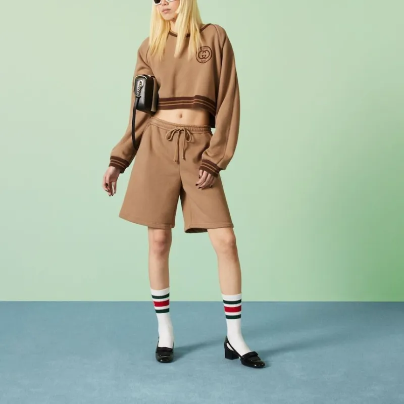 GUCCI SS23 Sweatshirt Women's Dark Beige-2