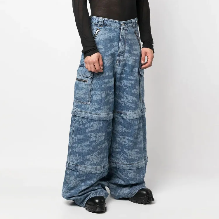 Vetements Transformer Logo print Jeans-2