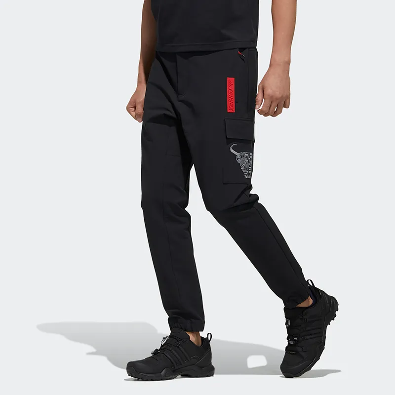 Adidas CNY Collection Knitted Sports Pants Men's Black-1