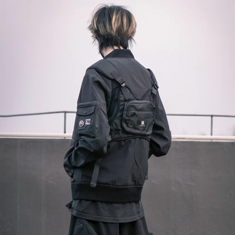 VIP Loose Fit Workwear Jacket Unisex Black-4