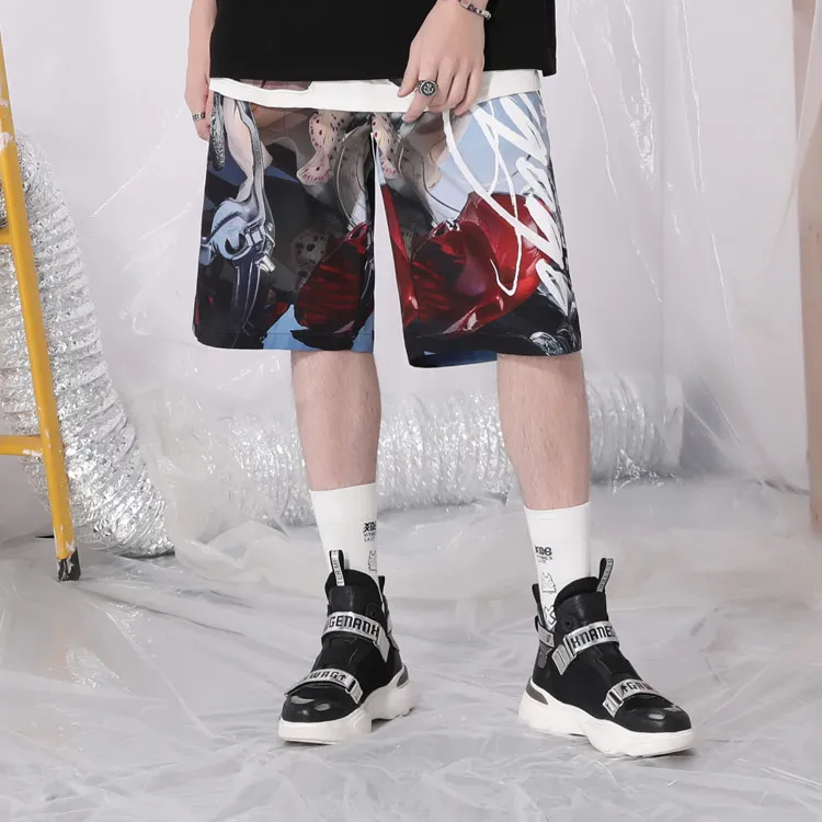 XXGOGO Casual Shorts Unisex Dazzling Print-2