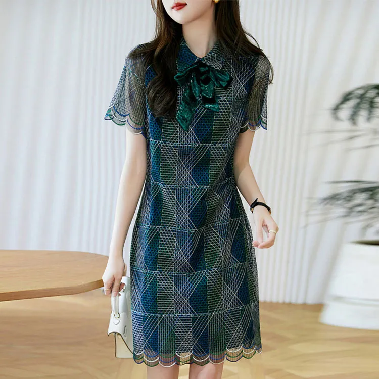 Dme Short Sleeved Dresses Women's Seaweed Green-2