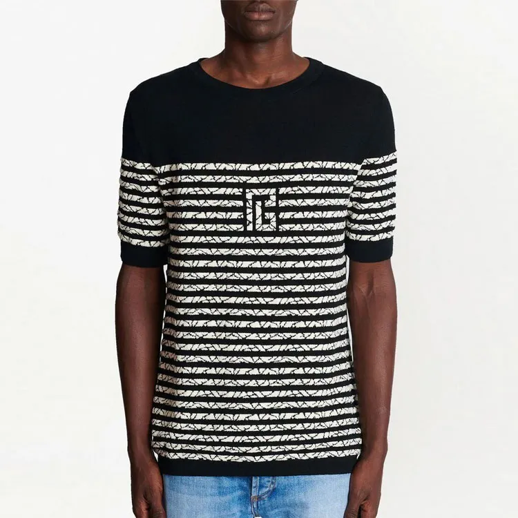BALMAIN Sweaters Men Black White-2