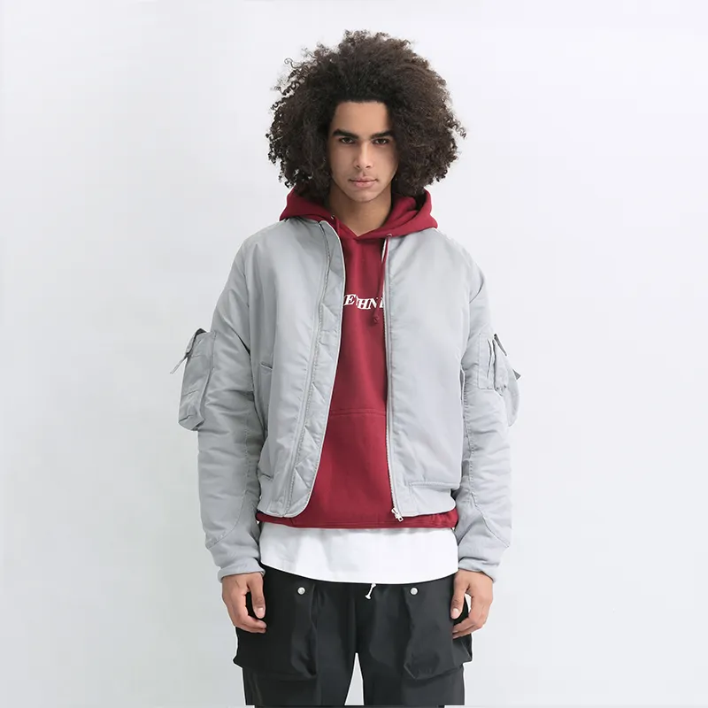 STNW Baseball Collar Loose Fit Long Sleeved Jacket Unisex-9