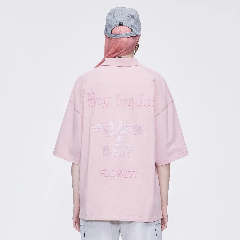 Boy London Polo Shirts Unisex Pink-5