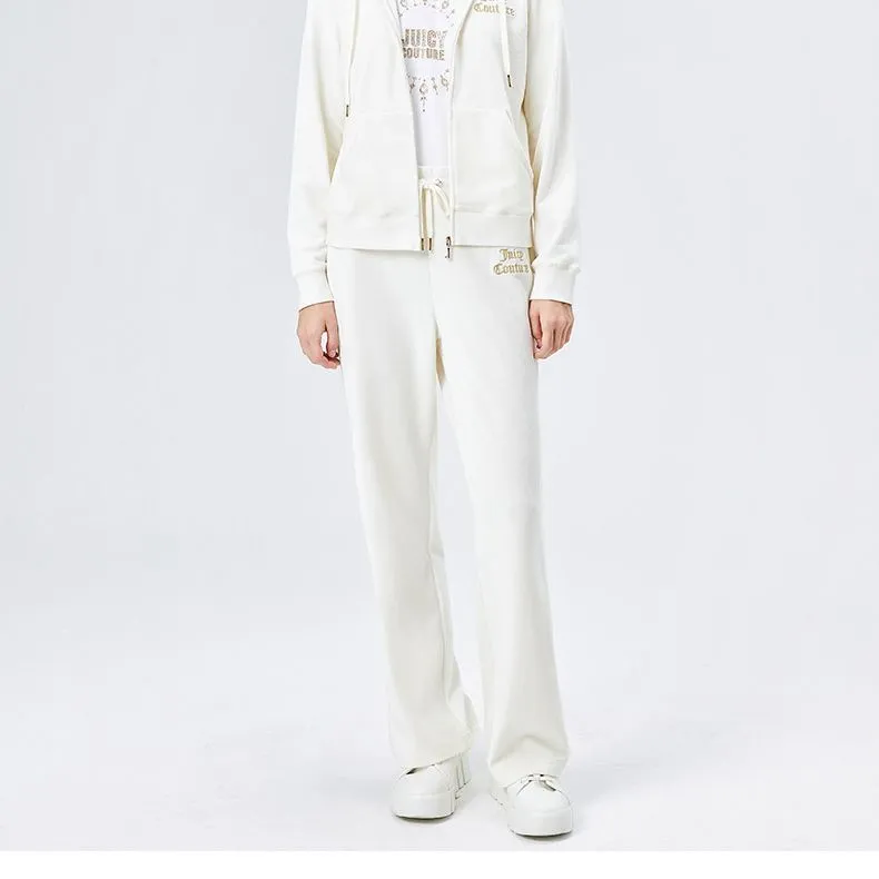 Juicy Couture Casual Pants Women's Cream White-3