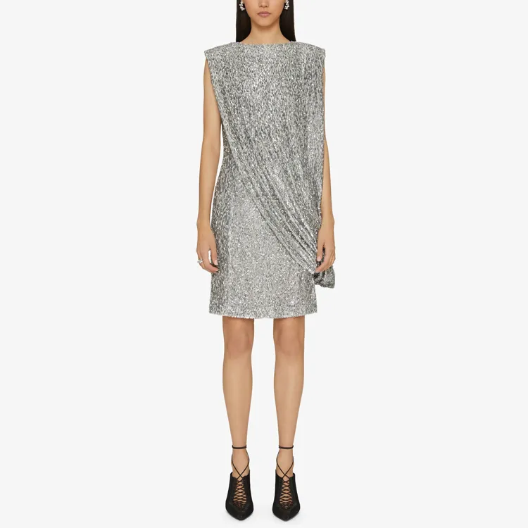 GIVENCHY SS23 Sleeveless Dress Women's Silver White-1