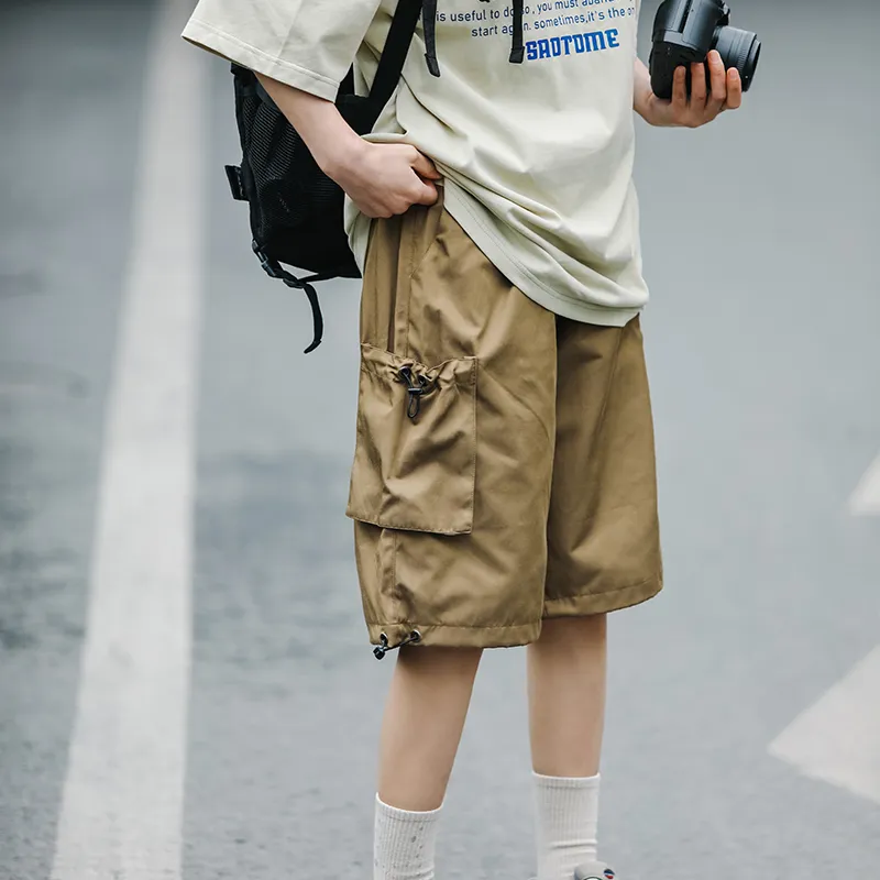 Saotome Cargo Shorts Unisex Coffee-5