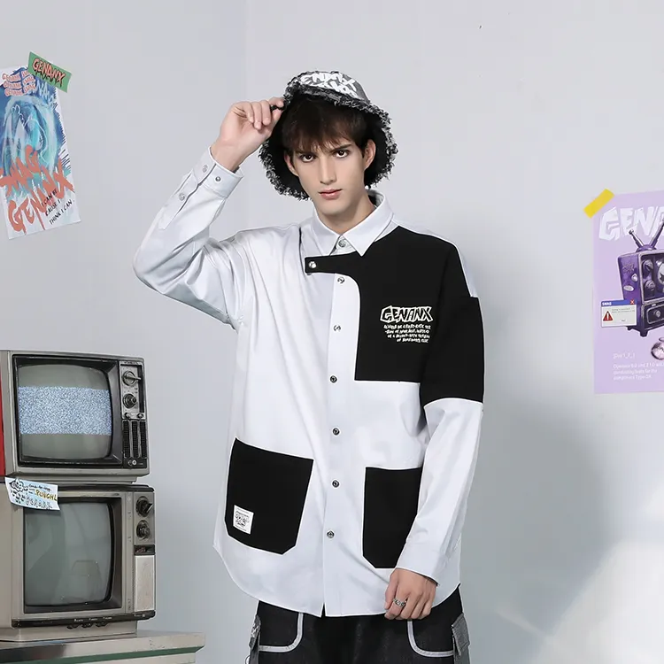 GENANX Shirts Unisex White Gray-2
