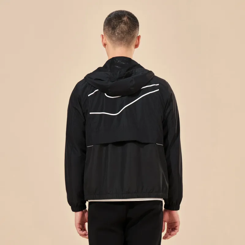Erke Moderate Jacket Fall And Winter Men's Jet Black-2