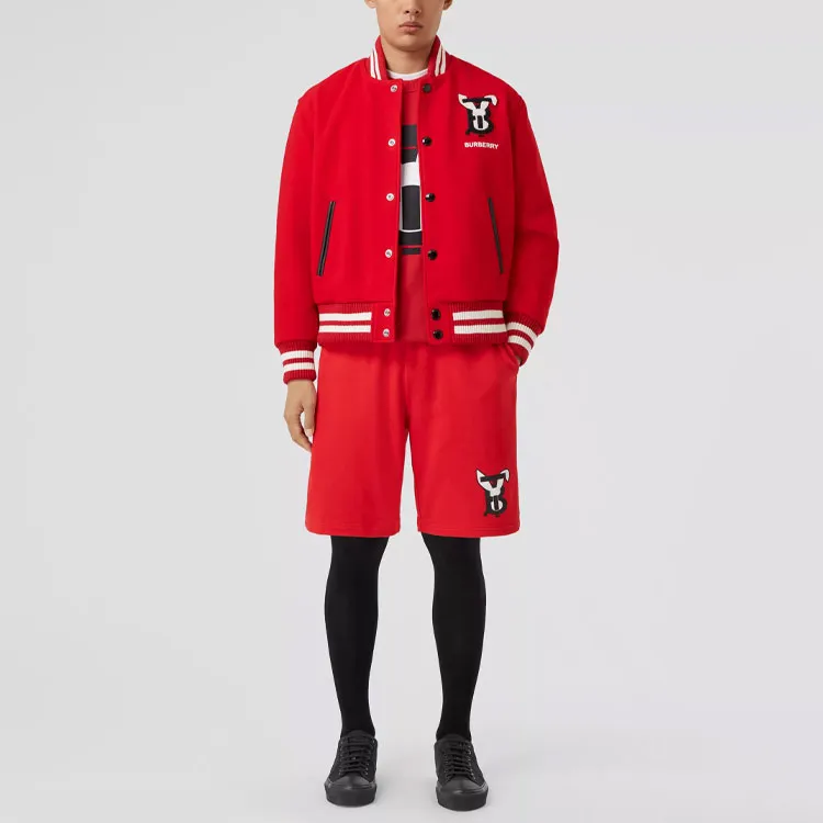 Burberry SS23 The Year Of The Rabbit Casual Shorts Men Red-2