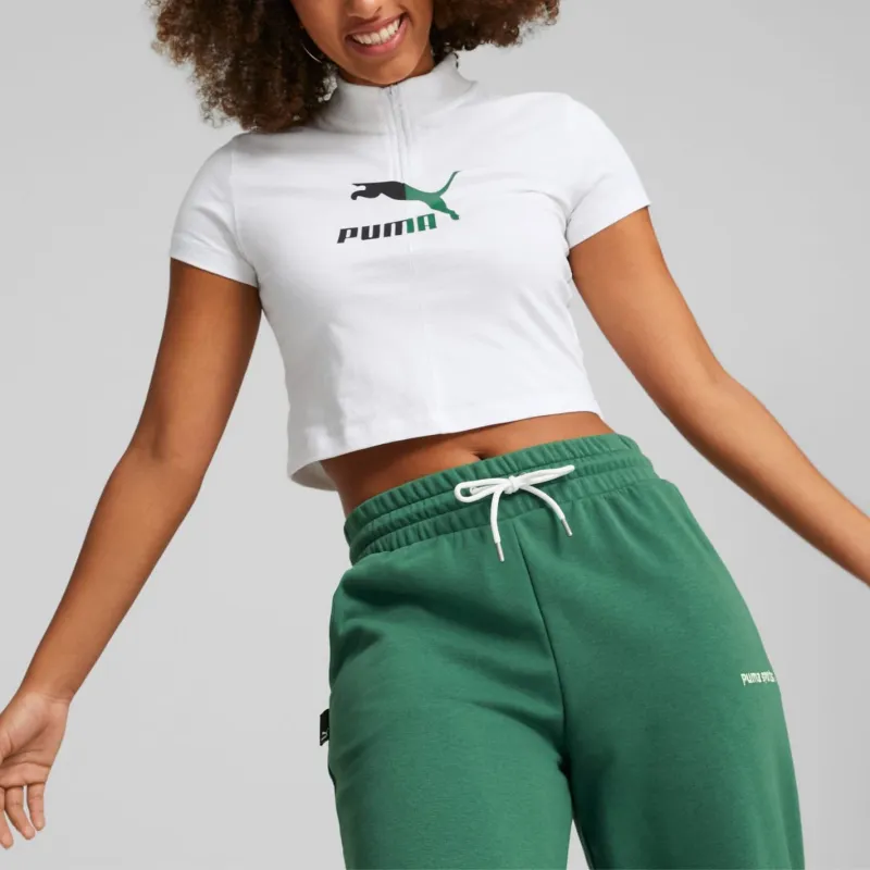 PUMA Crop Tops Women's White-5