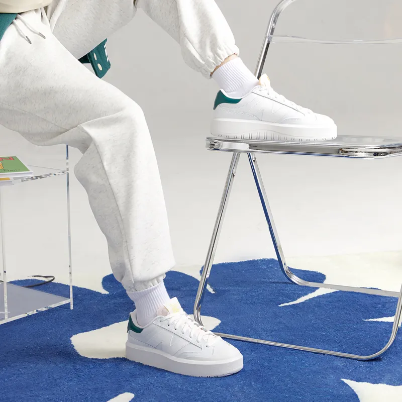 New Balance CT302 White Vintage Teal Maize-5