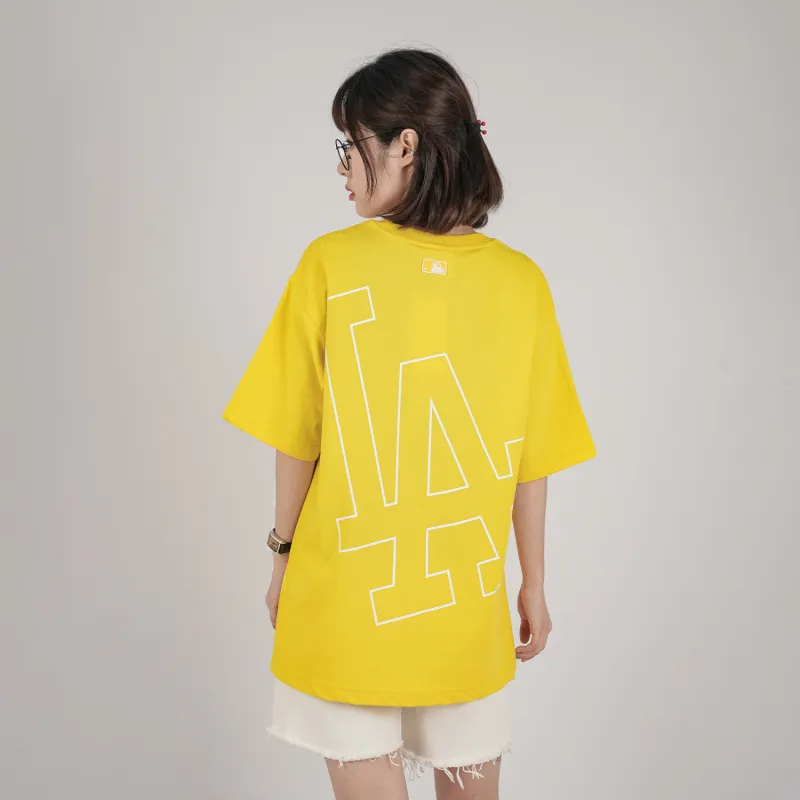MLB Los Angeles Dodgers T Shirts Unisex Yellow-2