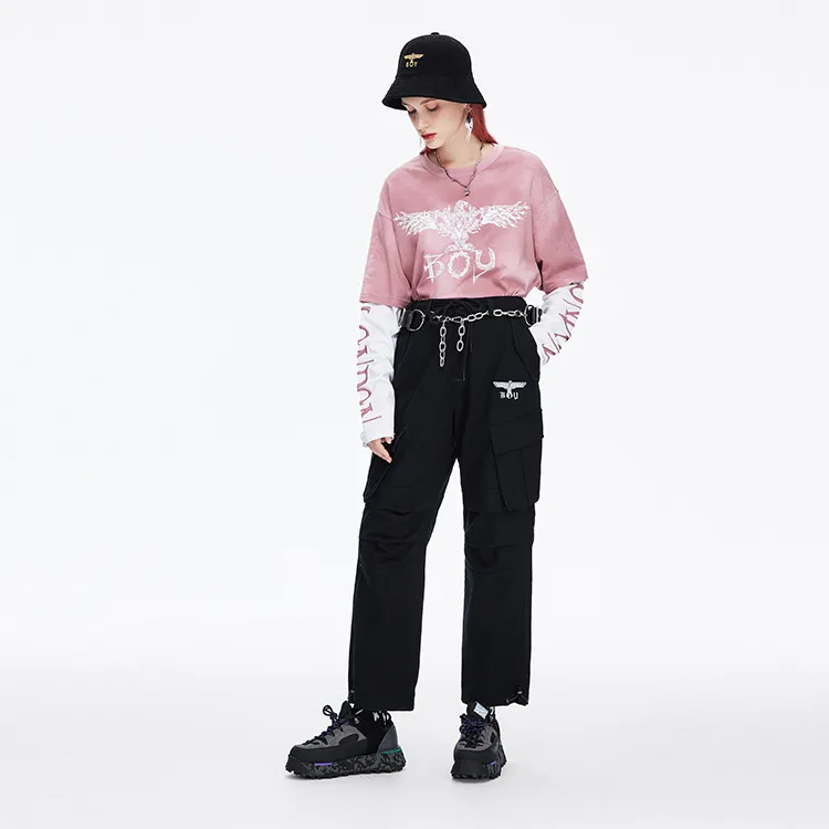 Boy London FW21 Straight Casual Pants Unisex Black-2