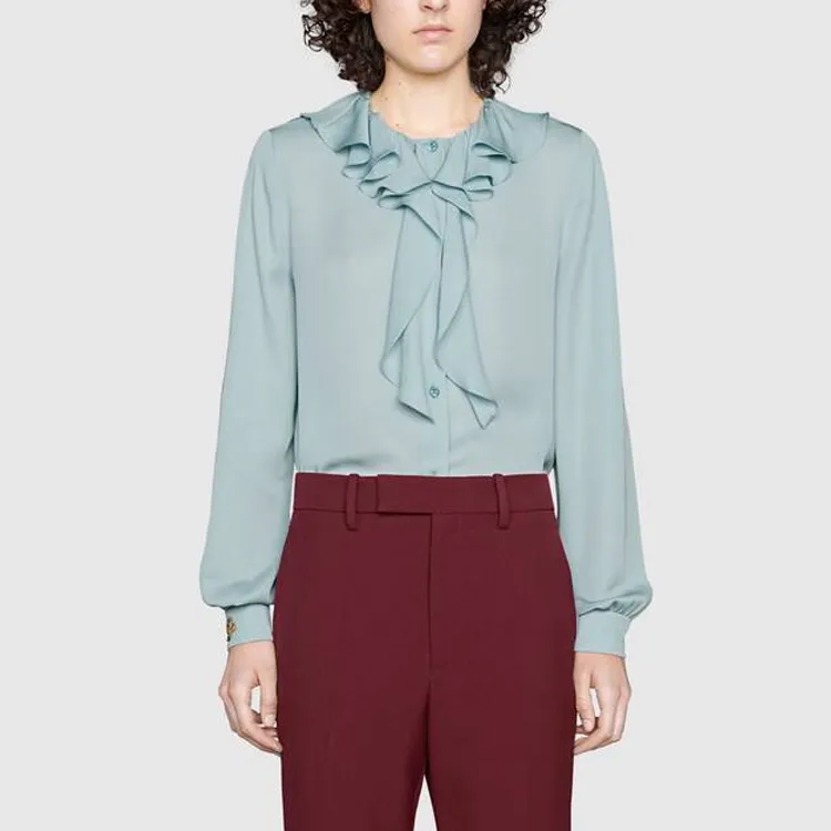 GUCCI Shirts Women's Light Blue-1