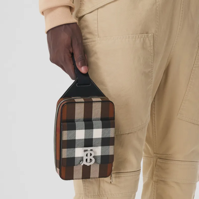 Burberry Leather Crossbody Bag Shoulder Bag Sling Bag Fanny Pack Backpack Men's Dark Birch Brown-5