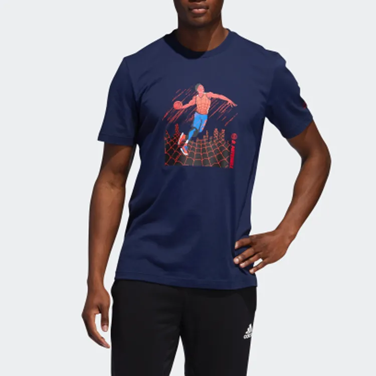 Marvel X Adidas Marvel Collaboration T-Shirts Men College Navy-2