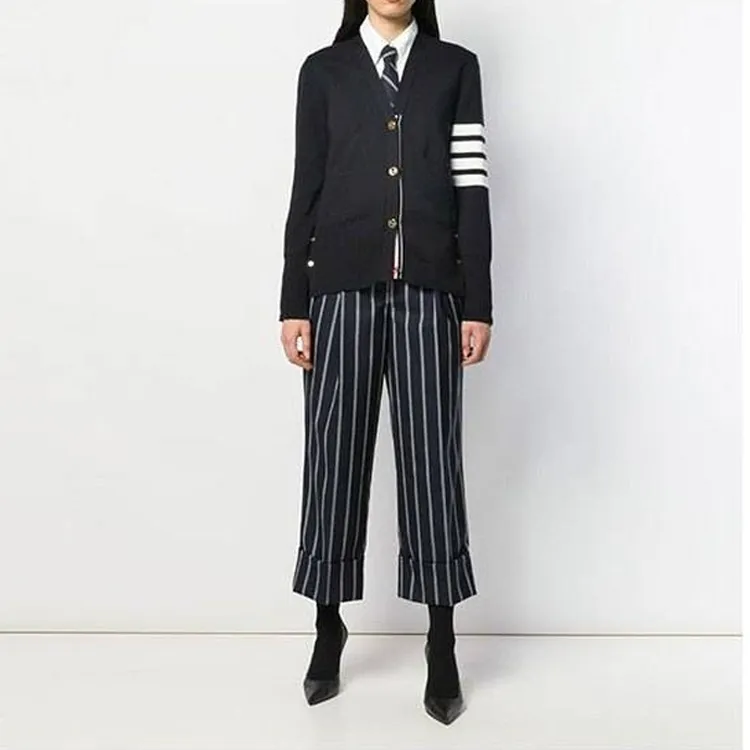THOM BROWNE 4 Bar Stripe Cardigan-2