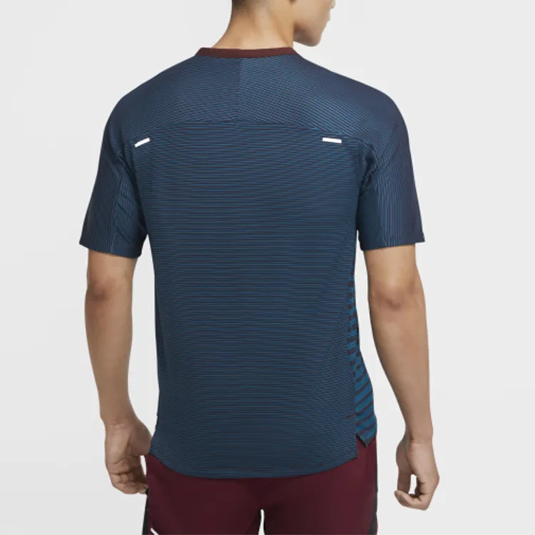 Nike T Shirt Men's Night Umber Red/Abyss Green/Black-3