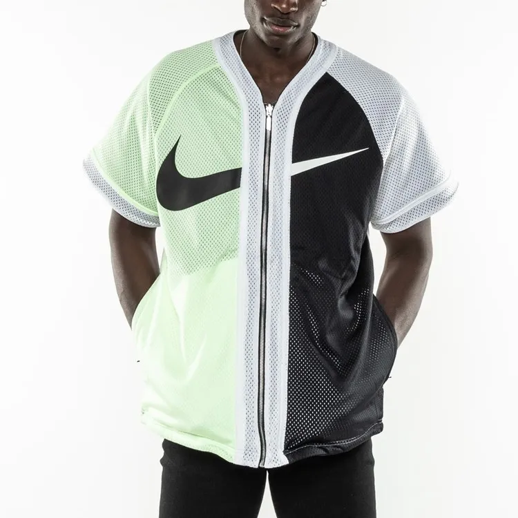 Nike Baseball Jerseys Men Black White Yellow Multicolor-4