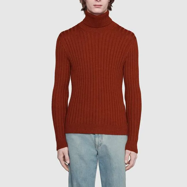 GUCCI Sweaters Men Red Brown-1