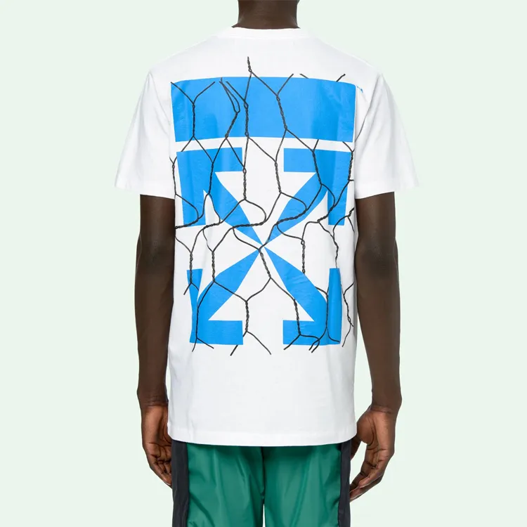 OFF WHITE Slim Fit Fence Arrows T Shirt-3