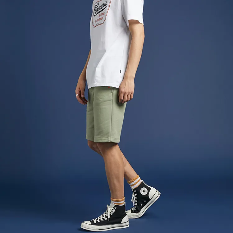 Converse Casual Shorts Men Light Gray Green-2