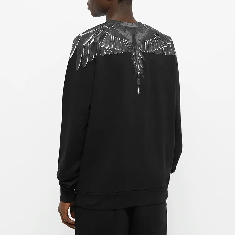 Marcelo Burlon Wings print Crew neck Sweatshirt-4