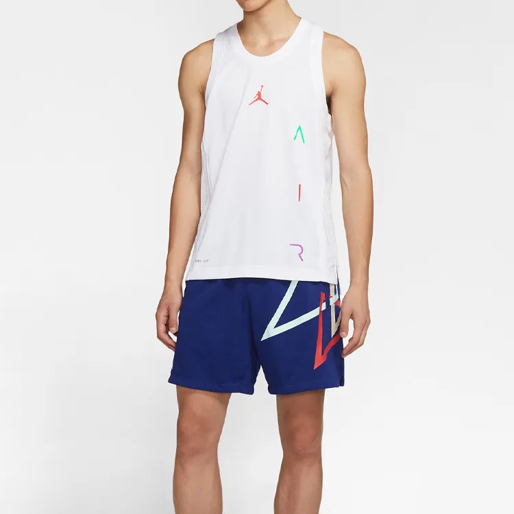 Jordan Basketball Jerseys Men's White-1