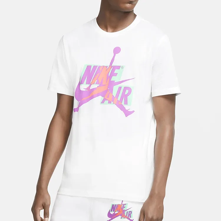 Jordan Set-in Sleeve T-Shirt Men's White-2