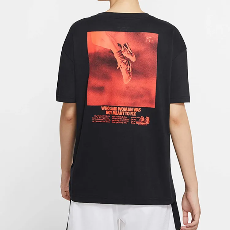 Nike Set in Sleeve T Shirt Women's Black-6