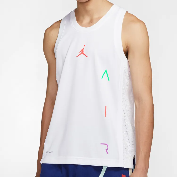 Jordan Basketball Jerseys Men's White-2