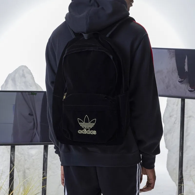 Adidas Originals Polyester Backpack Regular Unisex Black-1