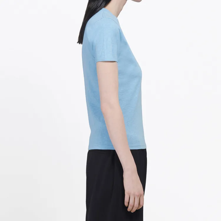 Balenciaga T-Shirt Women's Light Blue-3