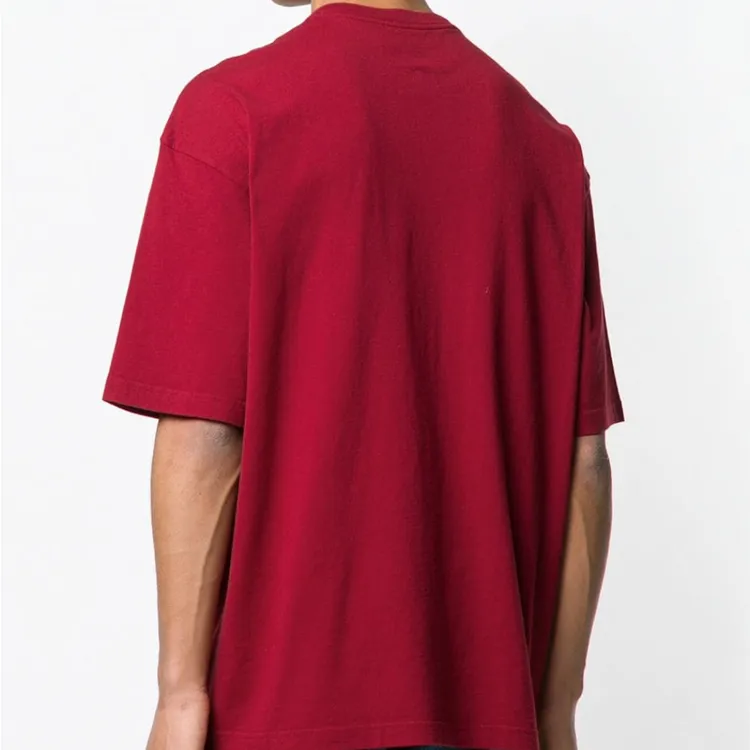 Balenciaga T Shirt Men's Red Loose Fit-2