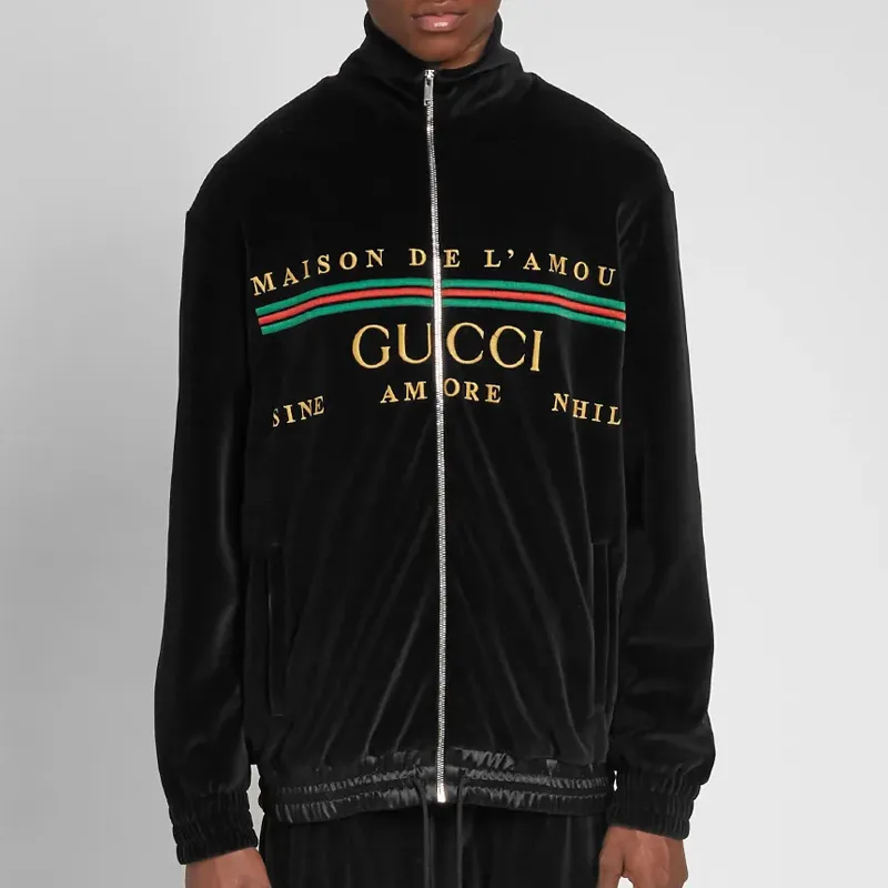 GUCCI Logo Embroidered Jacket-2