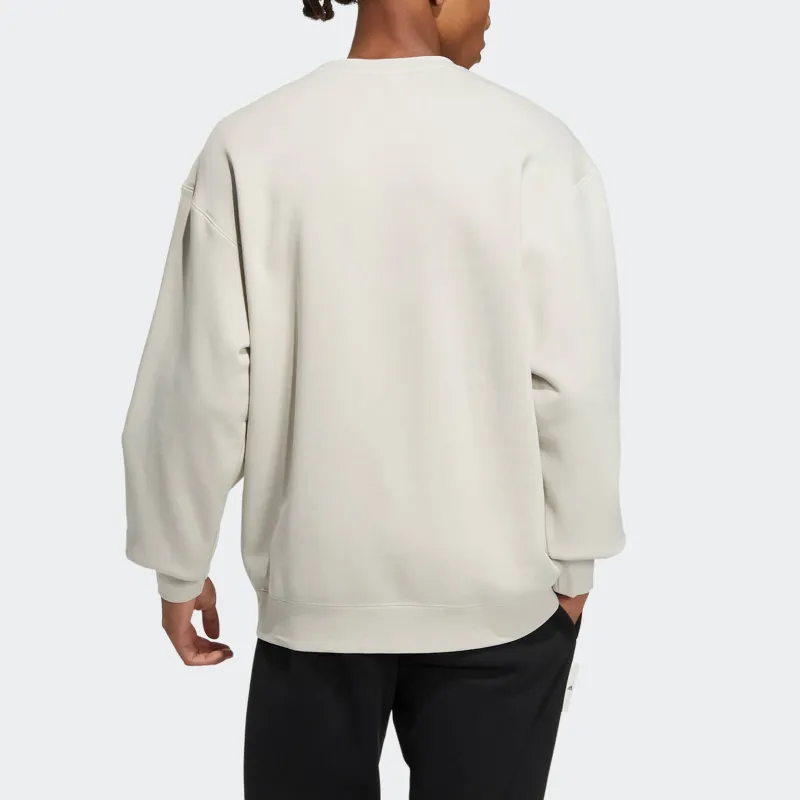 Adidas Sweatshirts Unisex Silver Gray-2