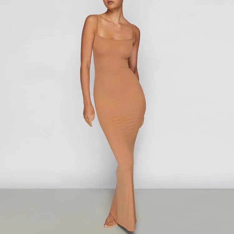 Skims Slip Dresses Women's Camel/CAMEL-1