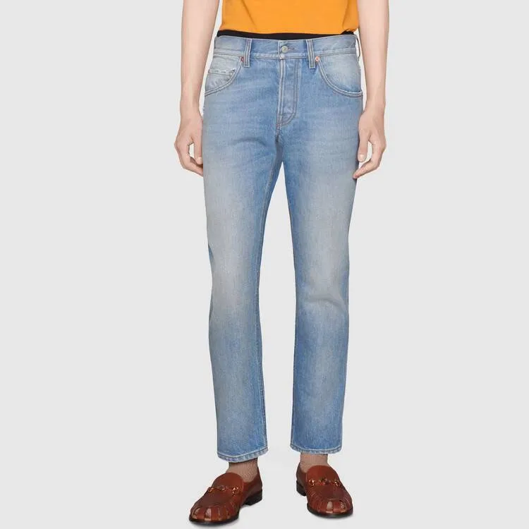 GUCCI Tapered Eco Bleached Jeans-2