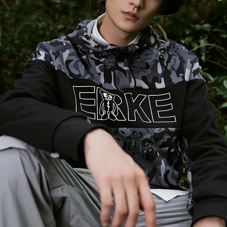 Erke Sweatshirts Men Jet Black-4