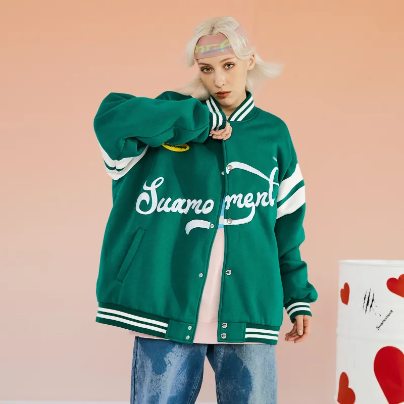 Suamoment Baseball Jacket Unisex-10