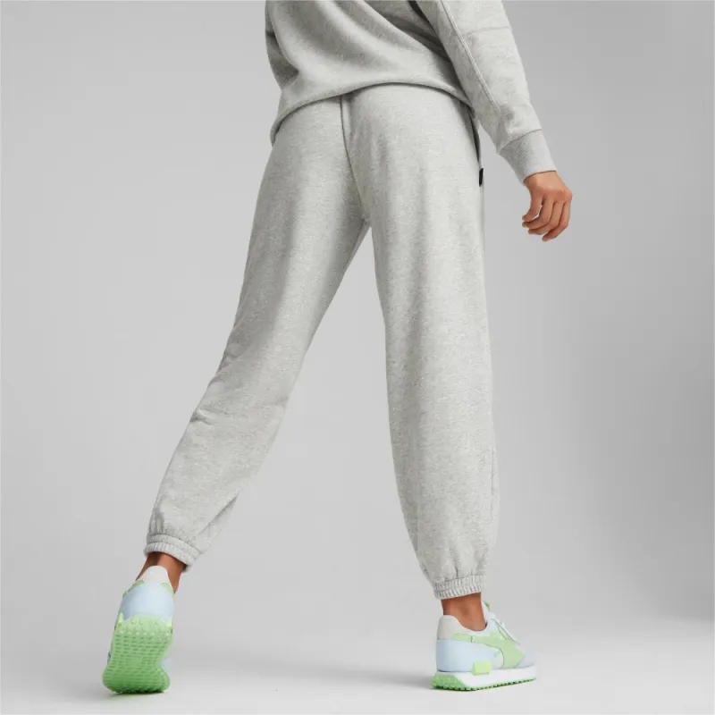 PUMA Knitted Sweatpants Women's Light Mixed Gray-2